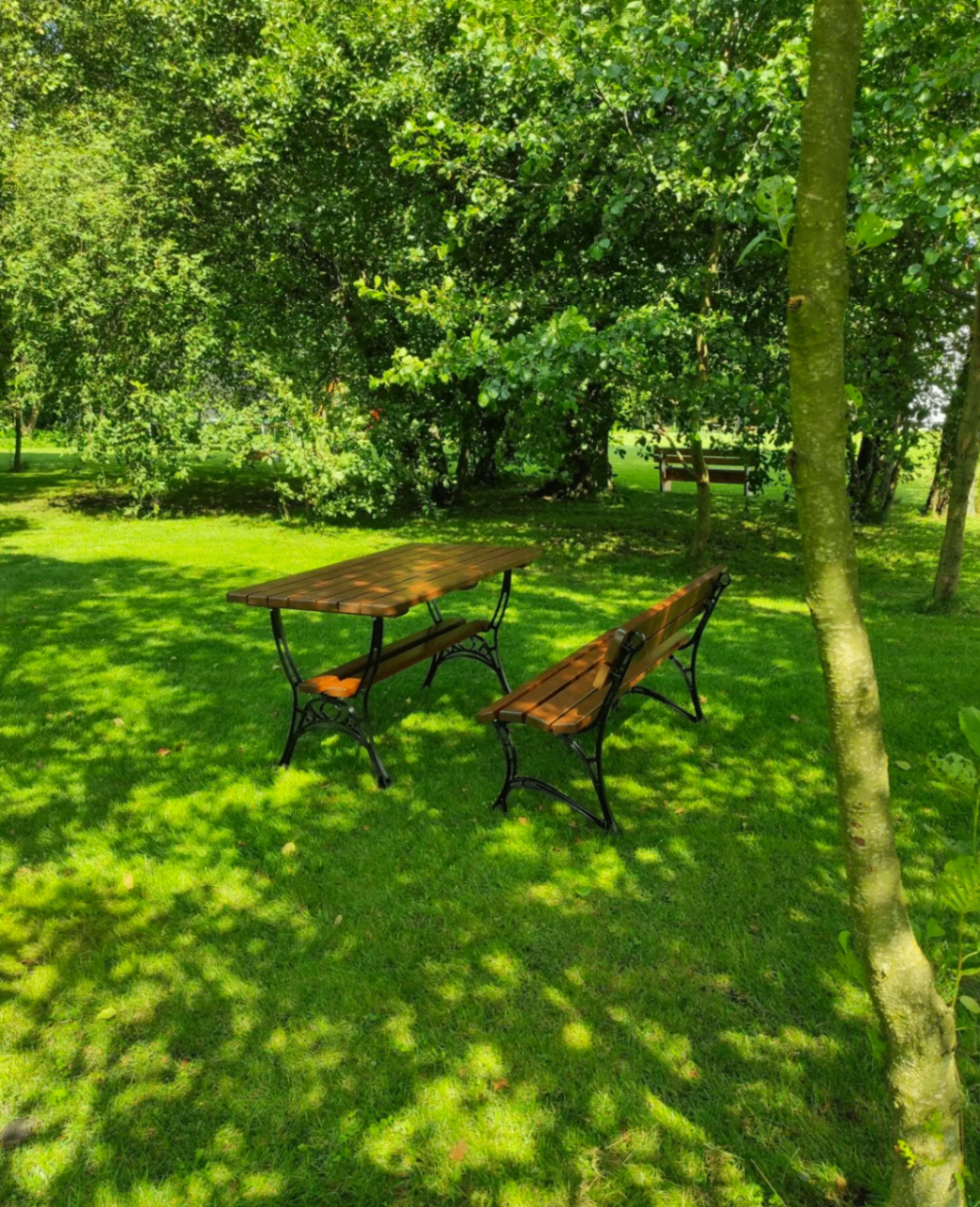 Wysoka panorama z lotu ptaka o zachodzie słońca